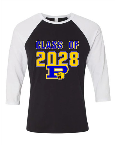 Pflugerville Panthers P Script Class of 2028 Men's Baseball T-Shirt
