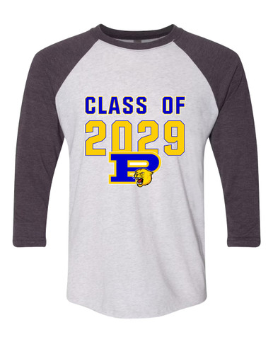 Pflugerville Panthers P Script Class of 2029 Men's Baseball T-Shirt