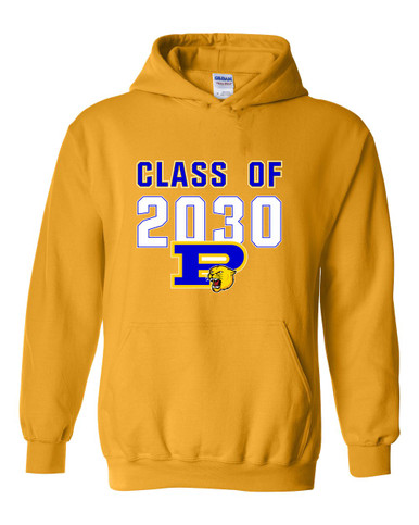 Pflugerville Panthers P Script Class of 2030 Men's Hoodie