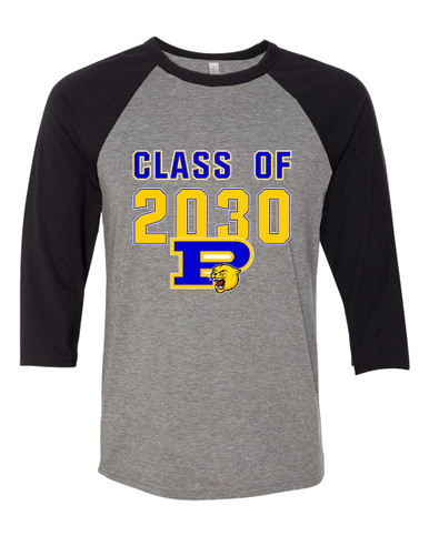 Pflugerville Panthers P Script Class of 2030 Men's Baseball T-Shirt
