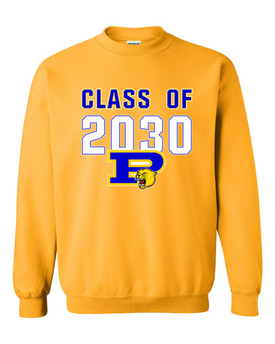 Pflugerville Panthers P Script Class of 2030 Men's Sweatshirt