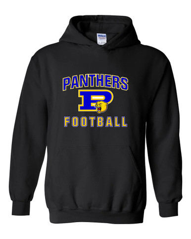 Pflugerville Panthers P Script Football #1 Men's Hoodie