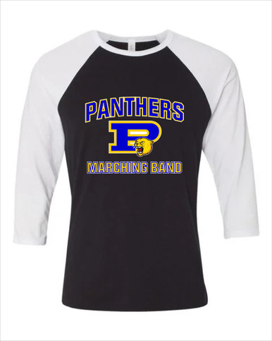 Pflugerville Panthers P Script Marching Band Men's Baseball T-Shirt