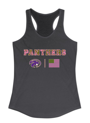 Liberty Hill Panthers Pink Camo Flag Women's Tank Top