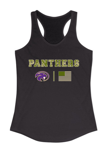 Liberty Hill Panthers Camo Flag Women's Tank Top