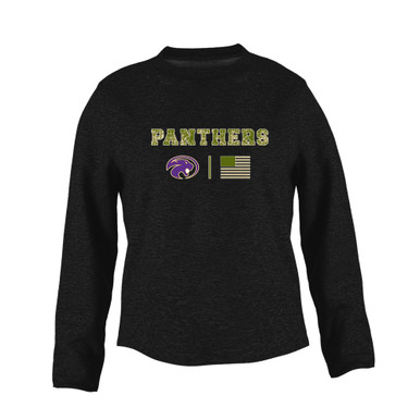 Liberty Hill Panthers Camo Flag Women's Sweatshirt