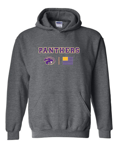 Liberty Hill Panthers Team Colors Flag Men's Hoodie