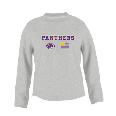 Liberty Hill Panthers Team Colors Flag Women's Sweatshirt