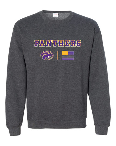 Liberty Hill Panthers Team Colors Flag Men's Sweatshirt