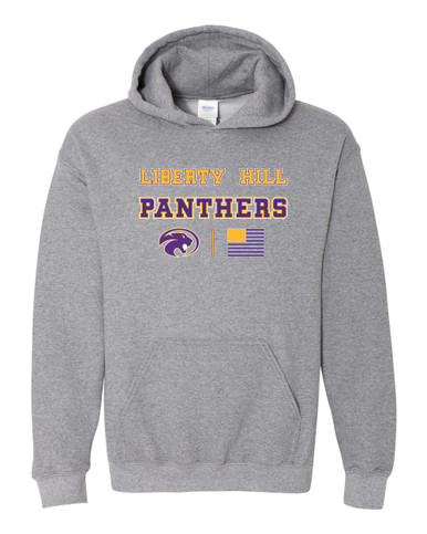 Liberty Hill Panthers Spirit Flag Men's Hoodie