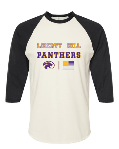 Liberty Hill Panthers Spirit Flag Women's Baseball T-Shirt