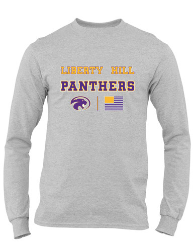Liberty Hill Panthers Spirit Flag Men's LS T-Shirt