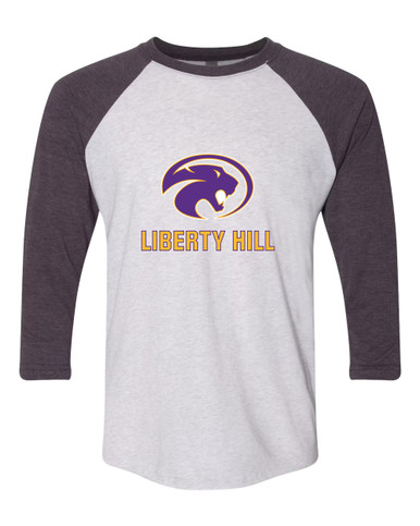 Liberty Hill Panthers Mascot #2 Women's Baseball T-Shirt