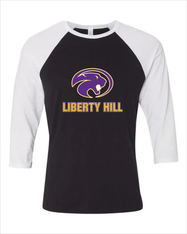 Liberty Hill Panthers Mascot #2 Men's Baseball T-Shirt