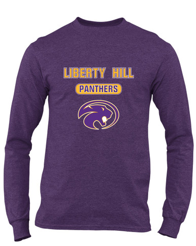 Liberty Hill Panthers Mascot #3 Men's LS T-Shirt