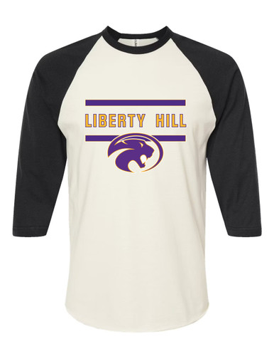 Liberty Hill Panthers Mascot #4 Men's Baseball T-Shirt