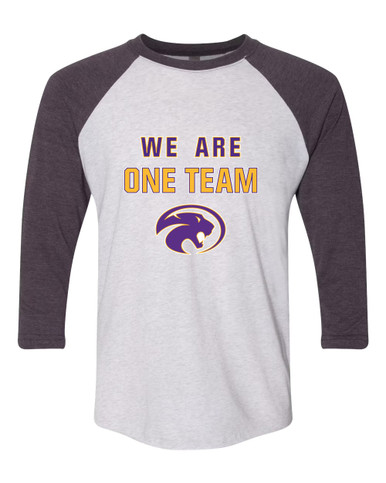 Liberty Hill Panthers We Are One Team Women's Baseball T-Shirt