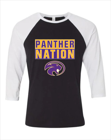 Liberty Hill Panthers Nation #1 Women's Baseball T-Shirt