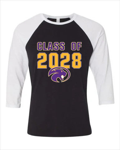 Liberty Hill Panthers Class of 2028 Men's Baseball T-Shirt