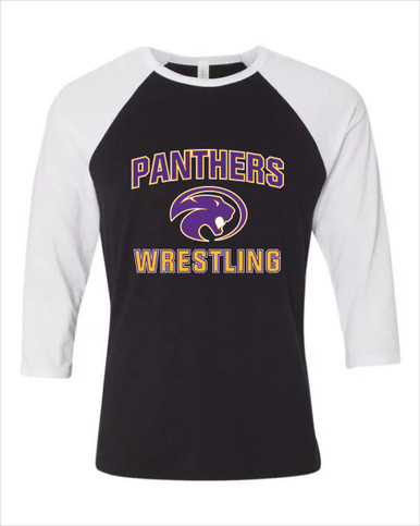 Liberty Hill Panthers Wrestling Men's Baseball T-Shirt