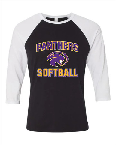 Liberty Hill Panthers Softball #1 Women's Baseball T-Shirt