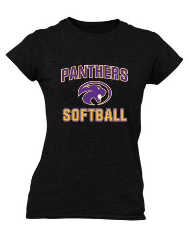 Liberty Hill Panthers Softball #1 Women's Premium SS T-Shirt