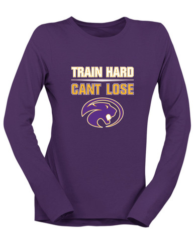 Liberty Hill Panthers Train Hard, Can't Lose Women's LS T-Shirt