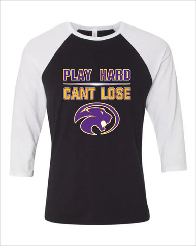 Liberty Hill Panthers Play Hard, Can't Lose Women's Baseball T-Shirt