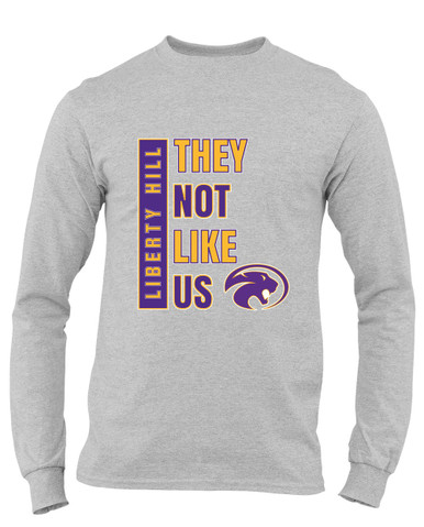 Liberty Hill Panthers They Not Like Us #1 Men's Premium LS T-Shirt