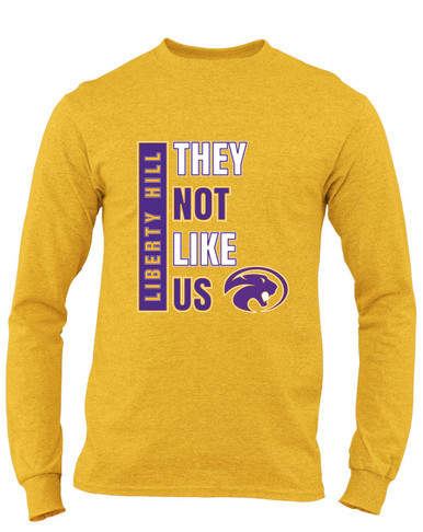 Liberty Hill Panthers They Not Like Us #1 Men's LS T-Shirt