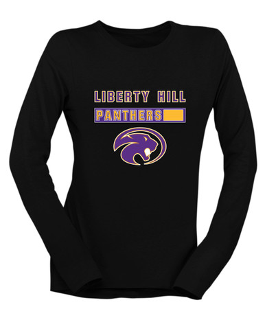 Liberty Hill Panthers Mascot #7 Women's Premium LS T-Shirt