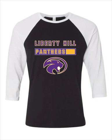 Liberty Hill Panthers Mascot #7 Men's Baseball T-Shirt