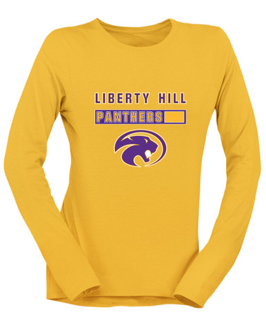 Liberty Hill Panthers Mascot #7 Women's LS T-Shirt