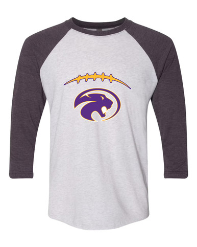 Liberty Hill Panthers Football #2 Women's Baseball T-Shirt
