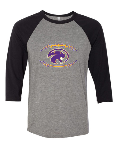 Liberty Hill Panthers Football #3 Women's Baseball T-Shirt