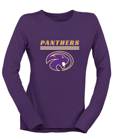 Liberty Hill Panthers Mascot #8 Women's LS T-Shirt