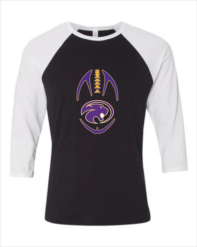 Liberty Hill Panthers Football #4 Women's Baseball T-Shirt