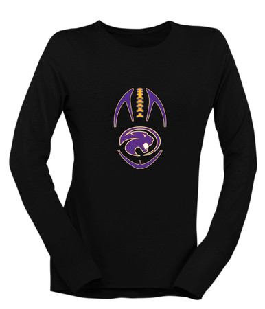 Liberty Hill Panthers Football #4 Women's LS T-Shirt