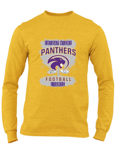 Liberty Hill Panthers Football #6 Men's LS T-Shirt