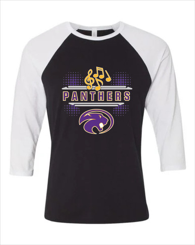 Liberty Hill Panthers Band # 3 Men's Baseball T-Shirt