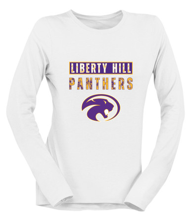 Liberty Hill Panthers Mascot #9 Women's Premium LS T-Shirt