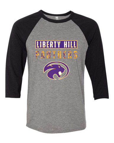 Liberty Hill Panthers Mascot #9 Men's Baseball T-Shirt