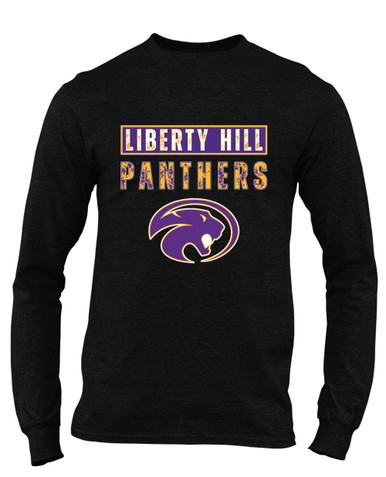 Liberty Hill Panthers Mascot #9 Men's LS T-Shirt