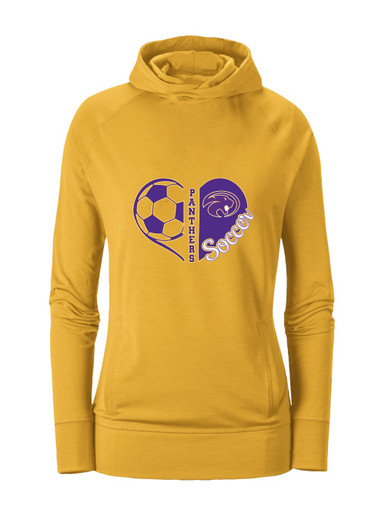 Liberty Hill Panthers Heart Soccer Women's Hoodie