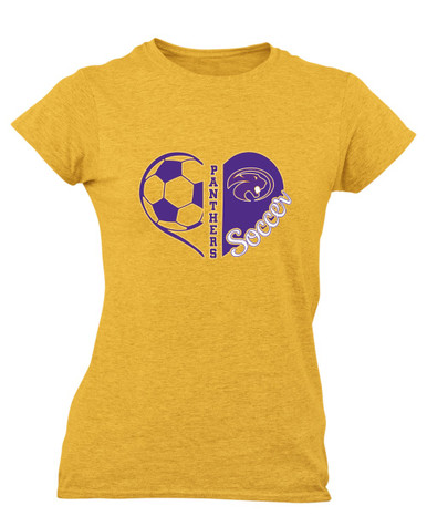 Liberty Hill Panthers Heart Soccer Women's Premium SS T-Shirt