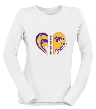 Liberty Hill Panthers Heart Track Women's Premium LS T-Shirt