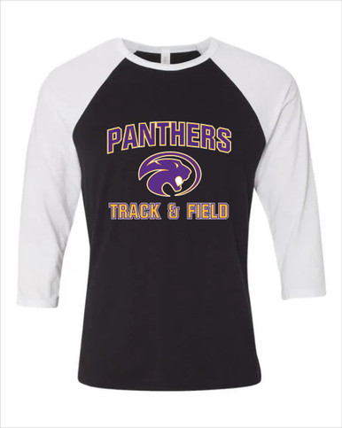 Liberty Hill Panthers Track & Field Women's Baseball T-Shirt