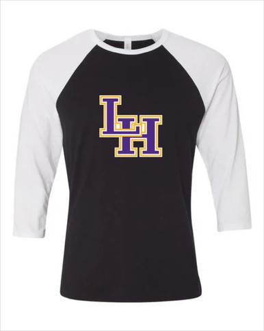 Liberty Hill Panthers LH Script Mascot #1 Women's Baseball T-Shirt