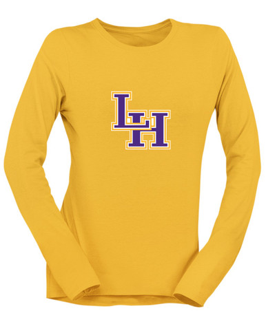 Liberty Hill Panthers LH Script Mascot #1 Women's LS T-Shirt