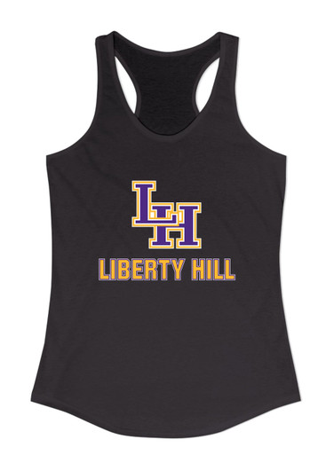 Liberty Hill Panthers LH Script Mascot #2 Women's Tank Top